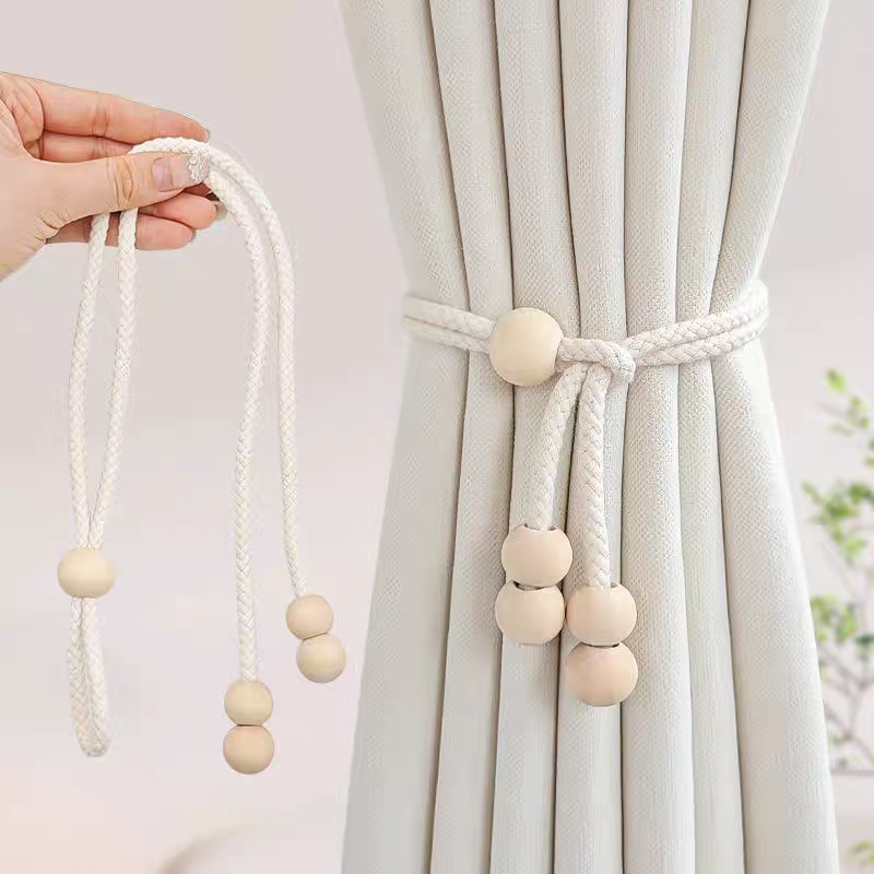 Home Textile - 2pcs modern minimalist curtain straps, hanging