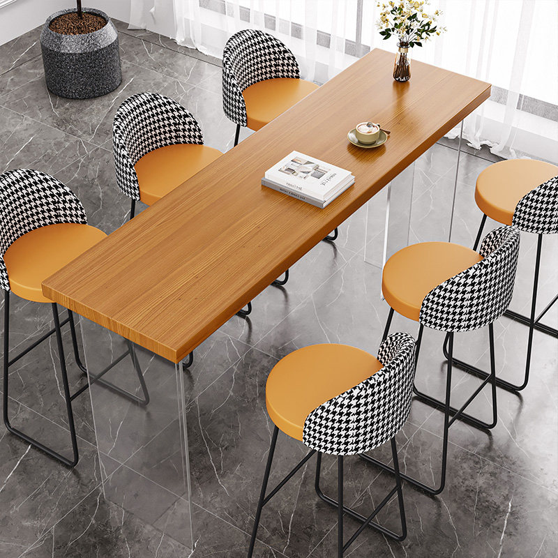 Home & Hotel Textiles Private Limited - Nordic Acrylic Floating Solid Wood Bar