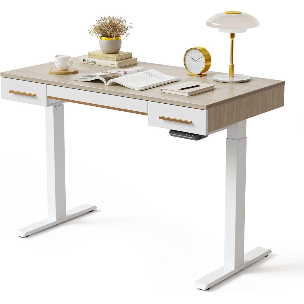 Home & Hotel Textiles Private Limited - Electric Standing Desk, 3 Drawers, 48
