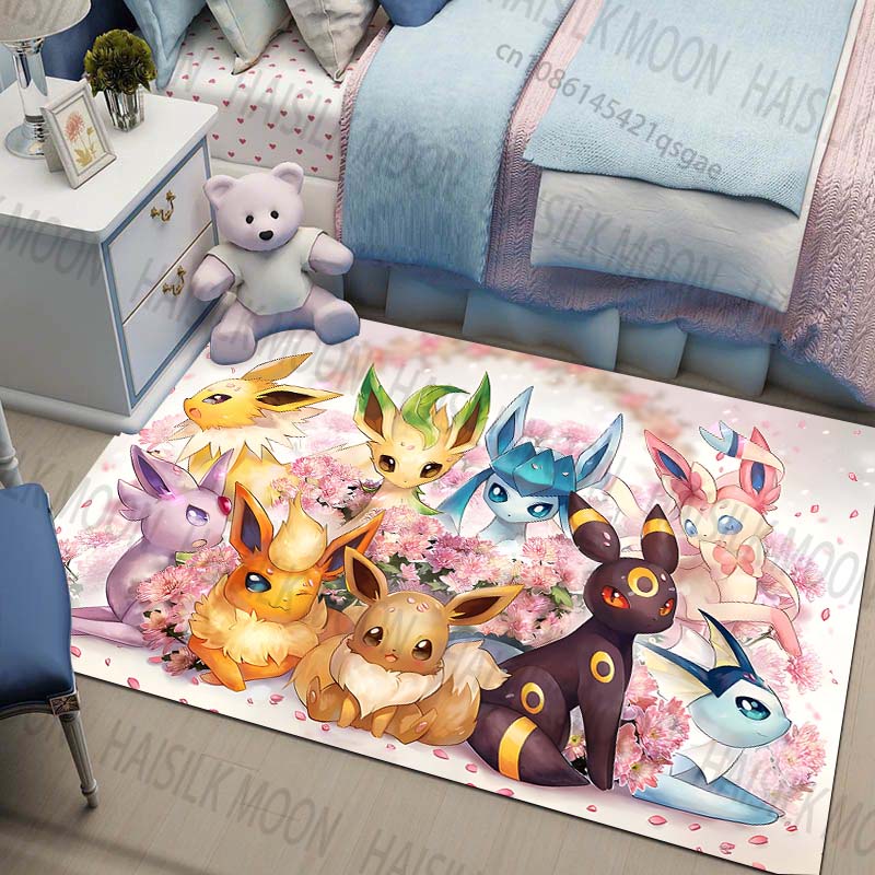 Luxury Home Textiles Usa - Multi-Sizes Pokemon All Eeveelutions Pattern Carpets