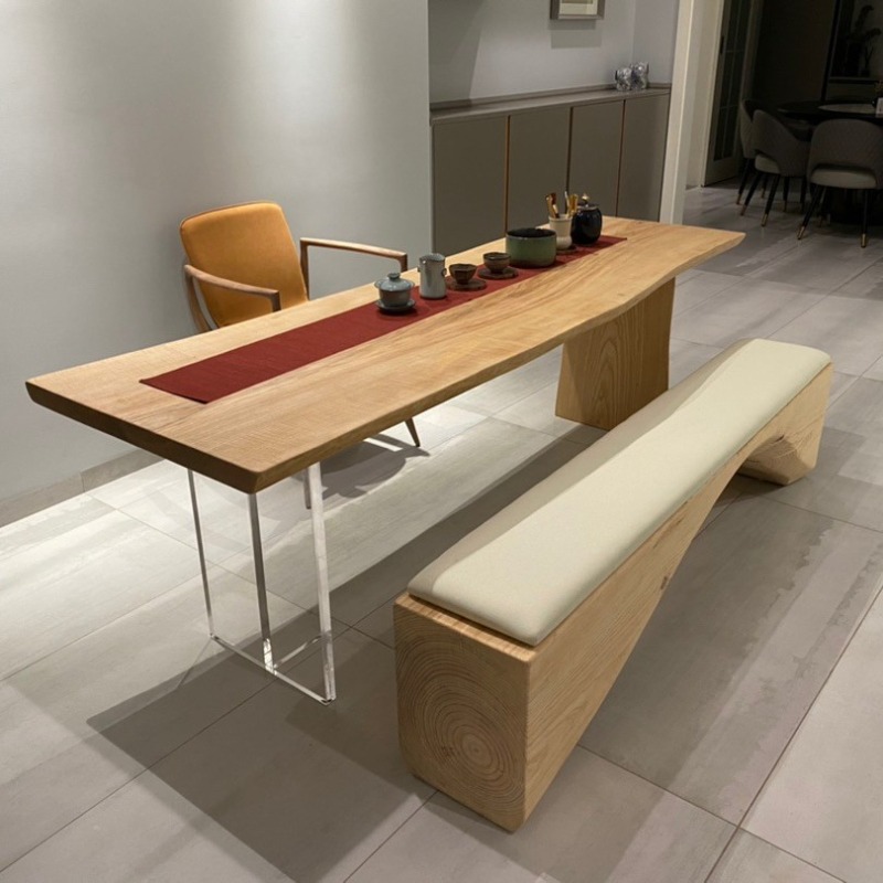 Nordic Solid Wood Acrylic Floa - Home & Hotel Textiles Private Limited ulasan dan harga