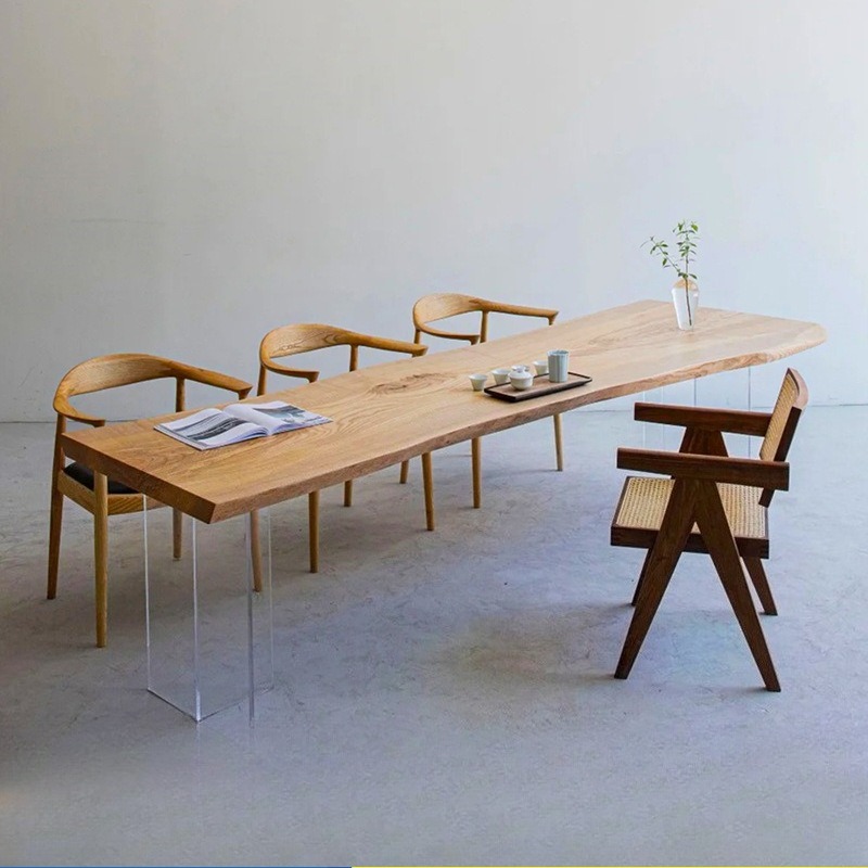Nordic Solid Wood Acrylic Floa - Home & Hotel Textiles Private Limited ulasan dan harga