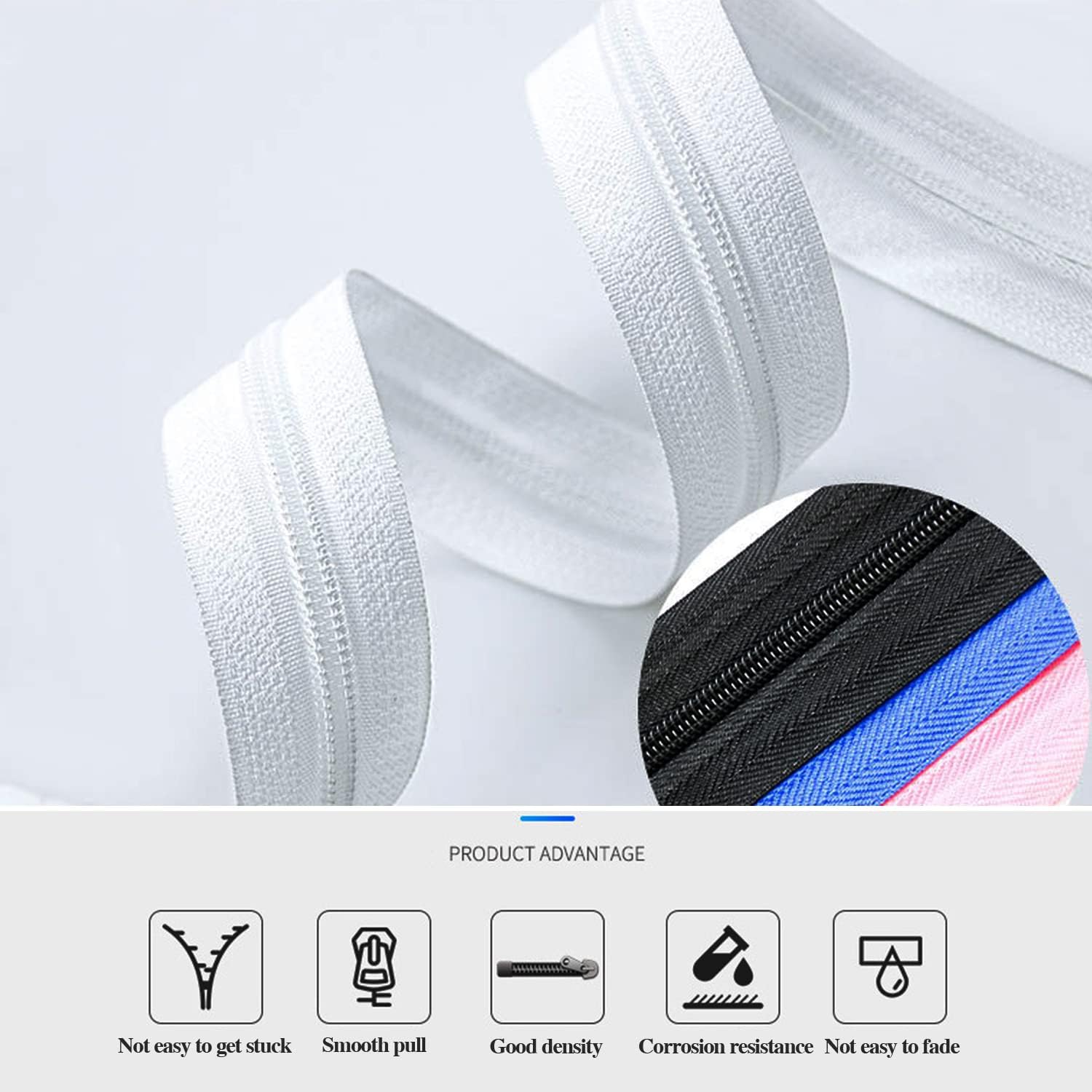 Nylon Coil Zippers by The Yard - Home Textiles Images ulasan dan harga