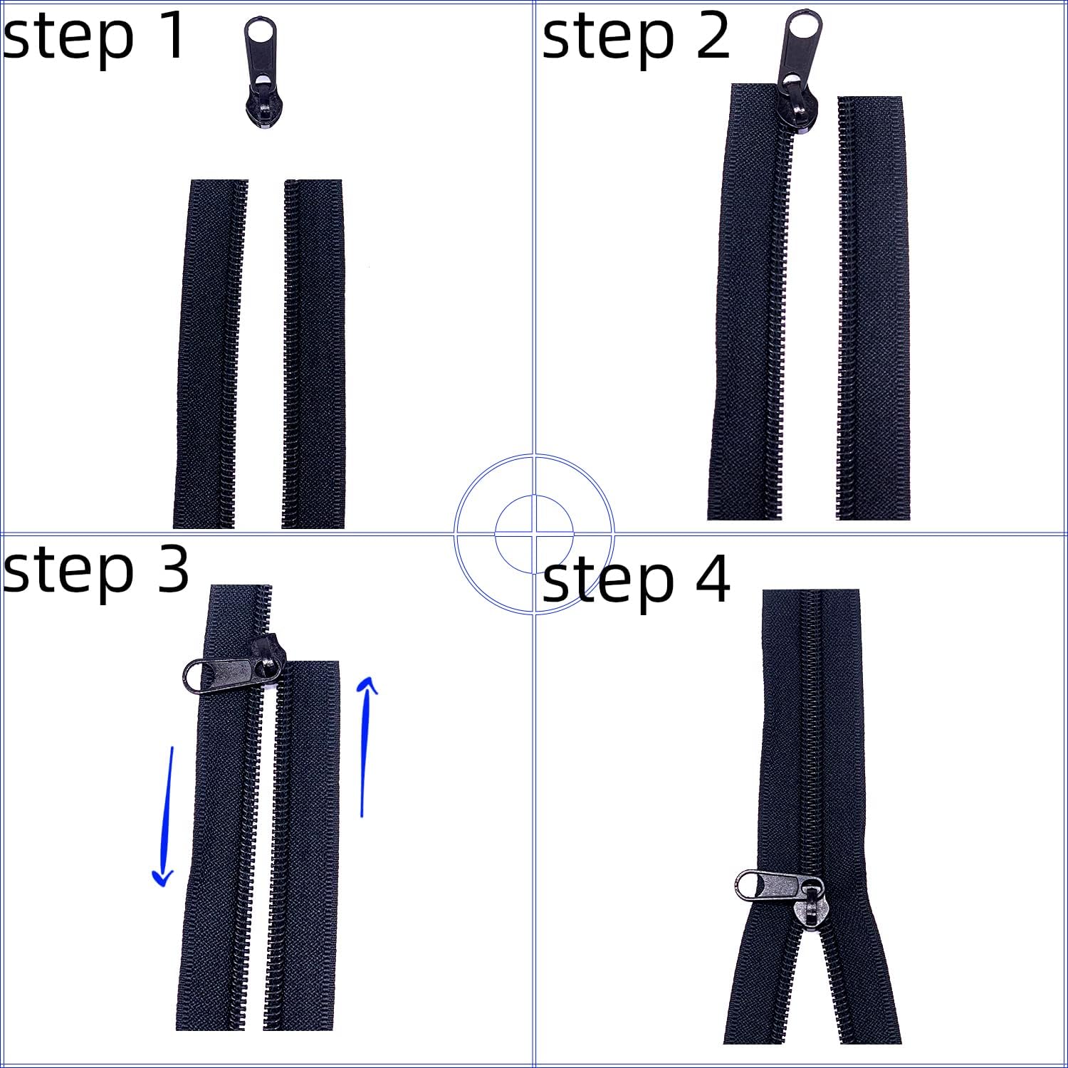 Nylon Coil Zippers by The Yard - Home Textiles Images ulasan dan harga