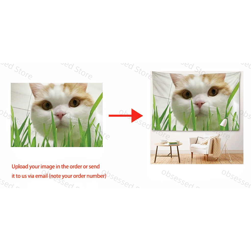 Customized tapestry printing f - Home Textile ulasan dan harga