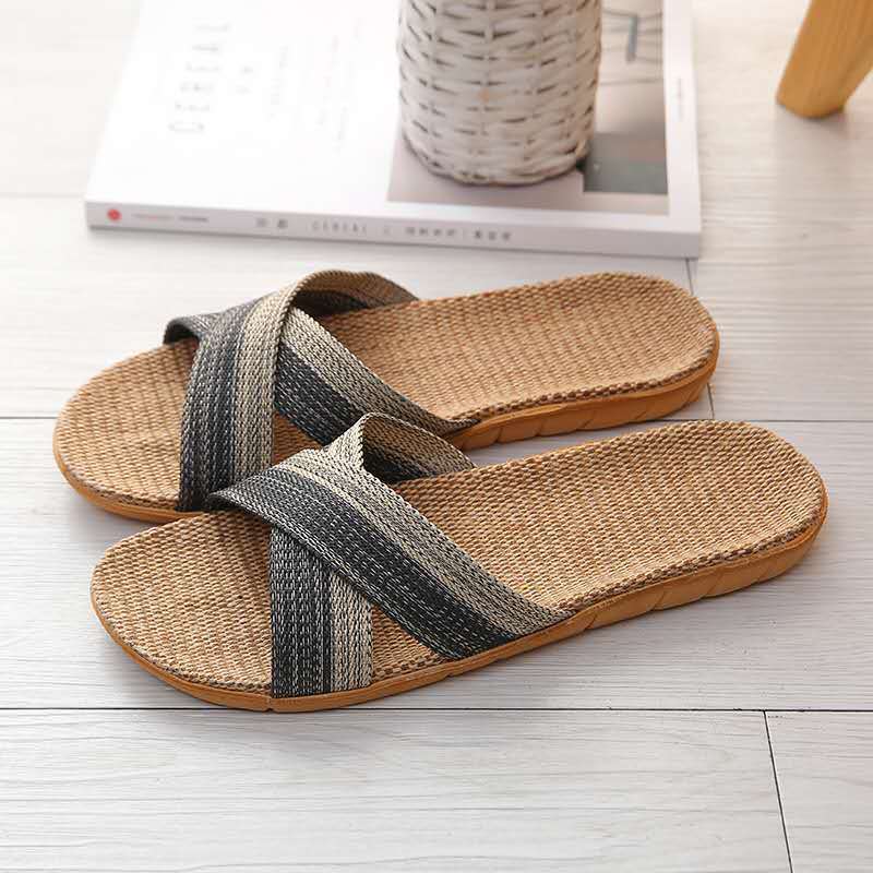 2026 New Linen Slippers for Me - Home Textile ulasan dan harga