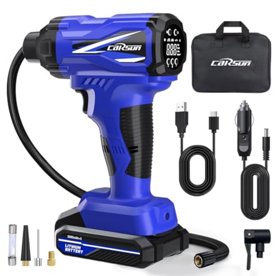 Tire Inflator Portable Air Com - P & C Home Textiles Usa ulasan dan harga