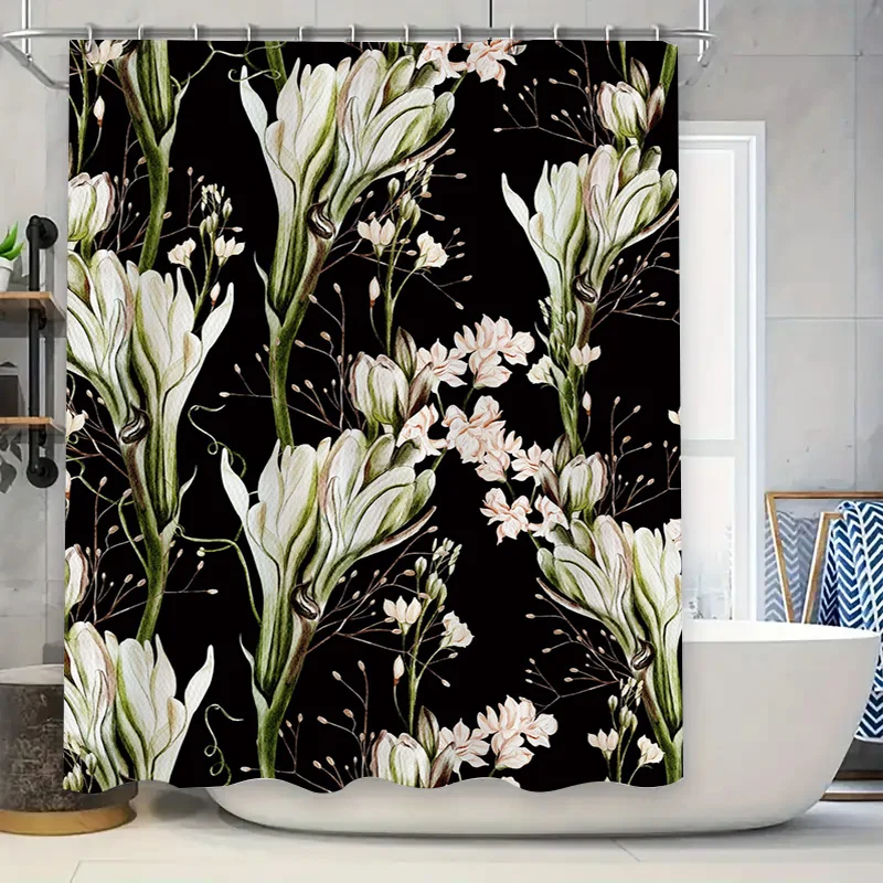 High-end floral waterproof sho - Home Textiles Luxury Curtains ulasan dan harga