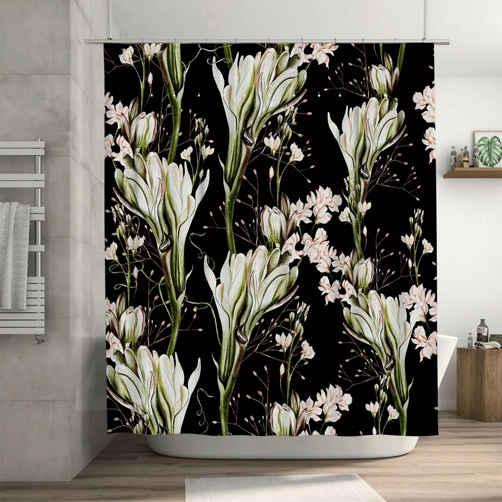 High-end floral waterproof sho - Home Textiles Luxury Curtains ulasan dan harga