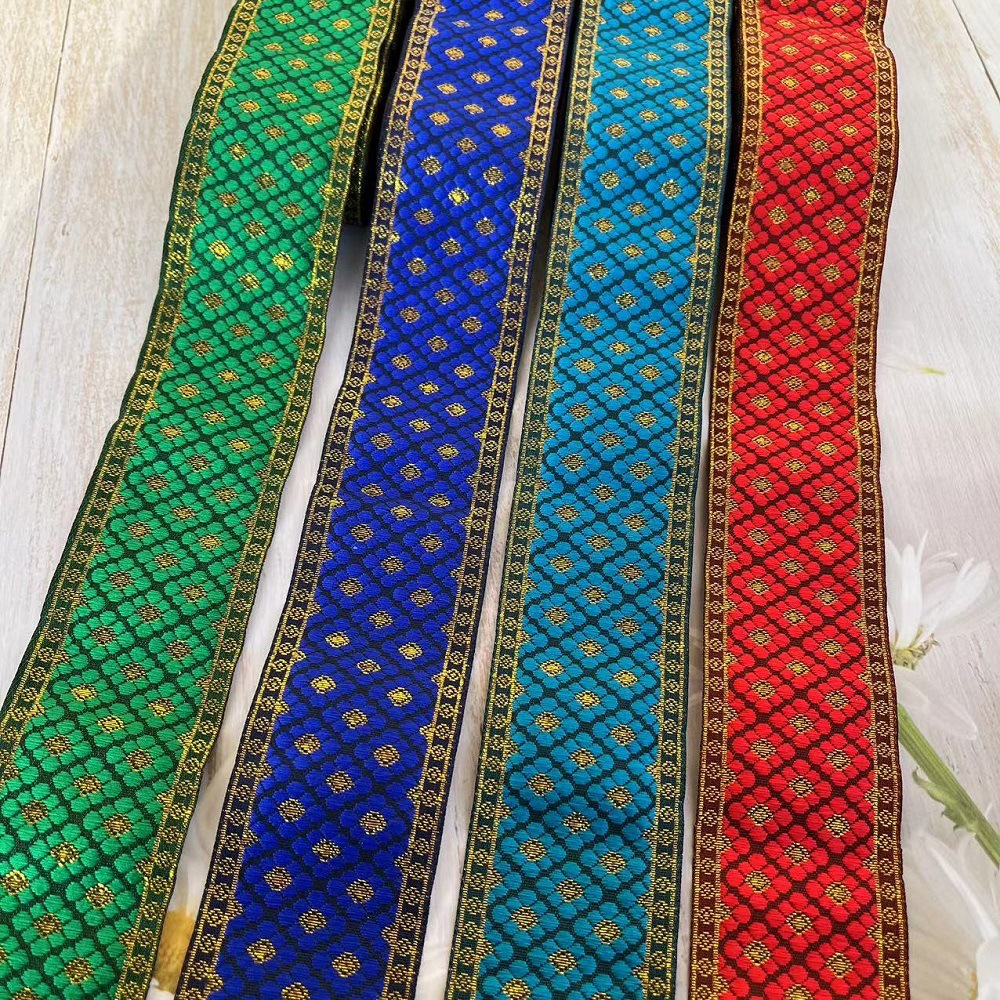 5yard Hmong Embroidery Jacquar - Home Textiles India ulasan dan harga