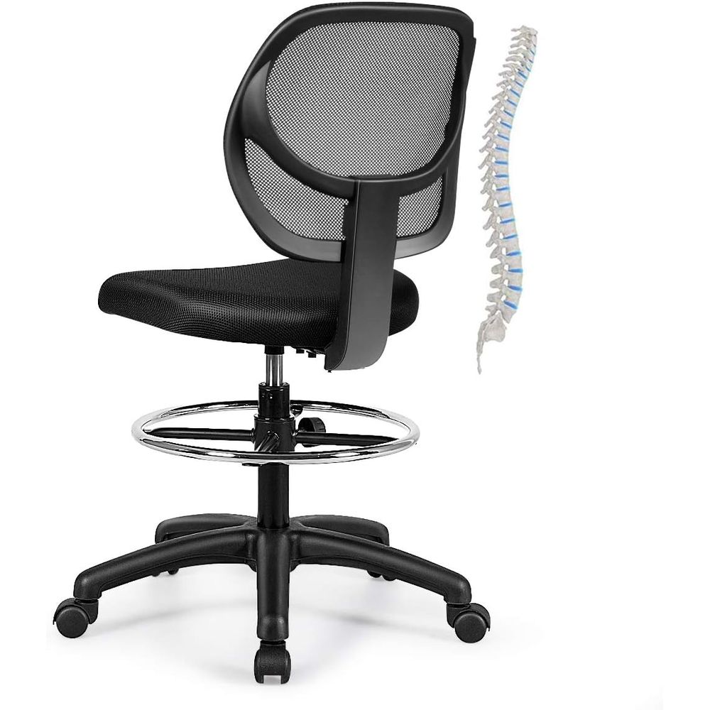 Ergonomic Black Mesh Swivel Of - Home & Hotel Textiles Private Limited ulasan dan harga