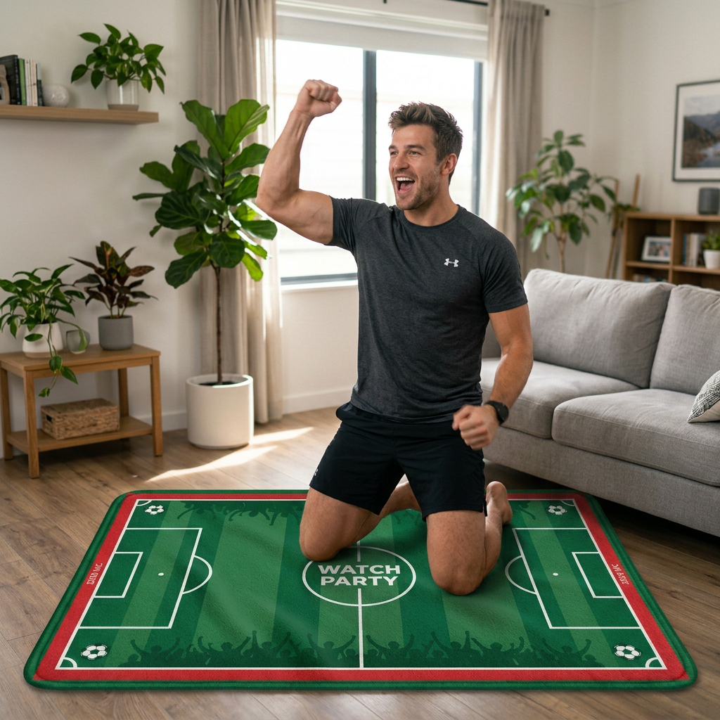 Football Field Pattern floor m - Home Textile ulasan dan harga