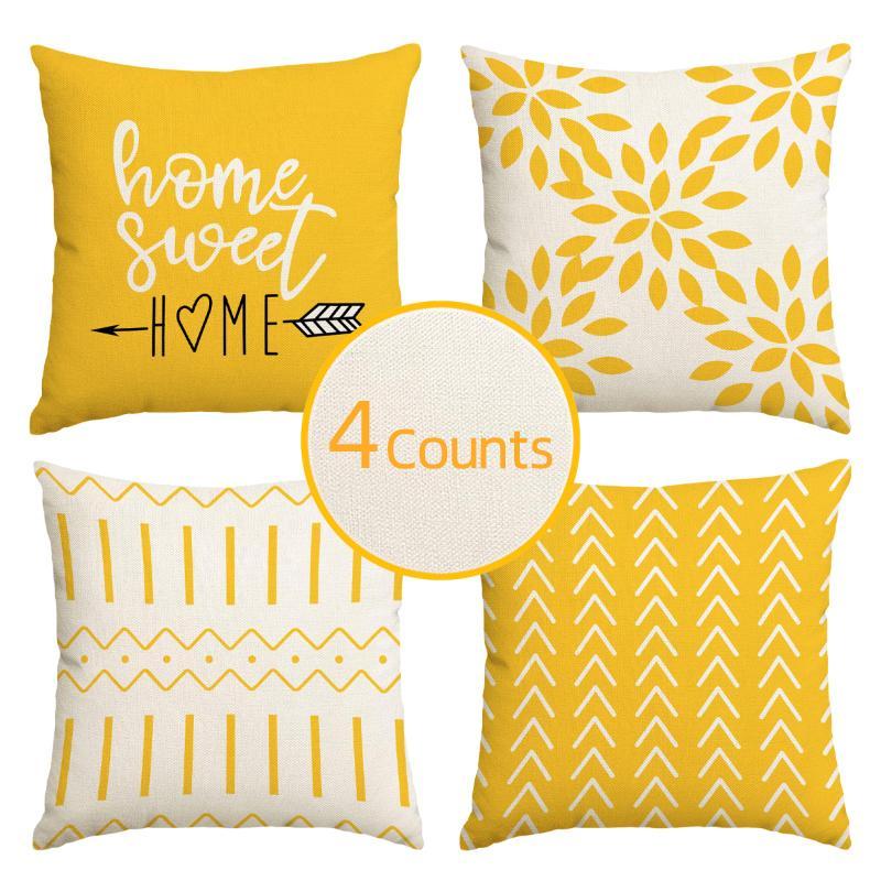 Geometric Pattern Pillow Case  - Home Textile ulasan dan harga