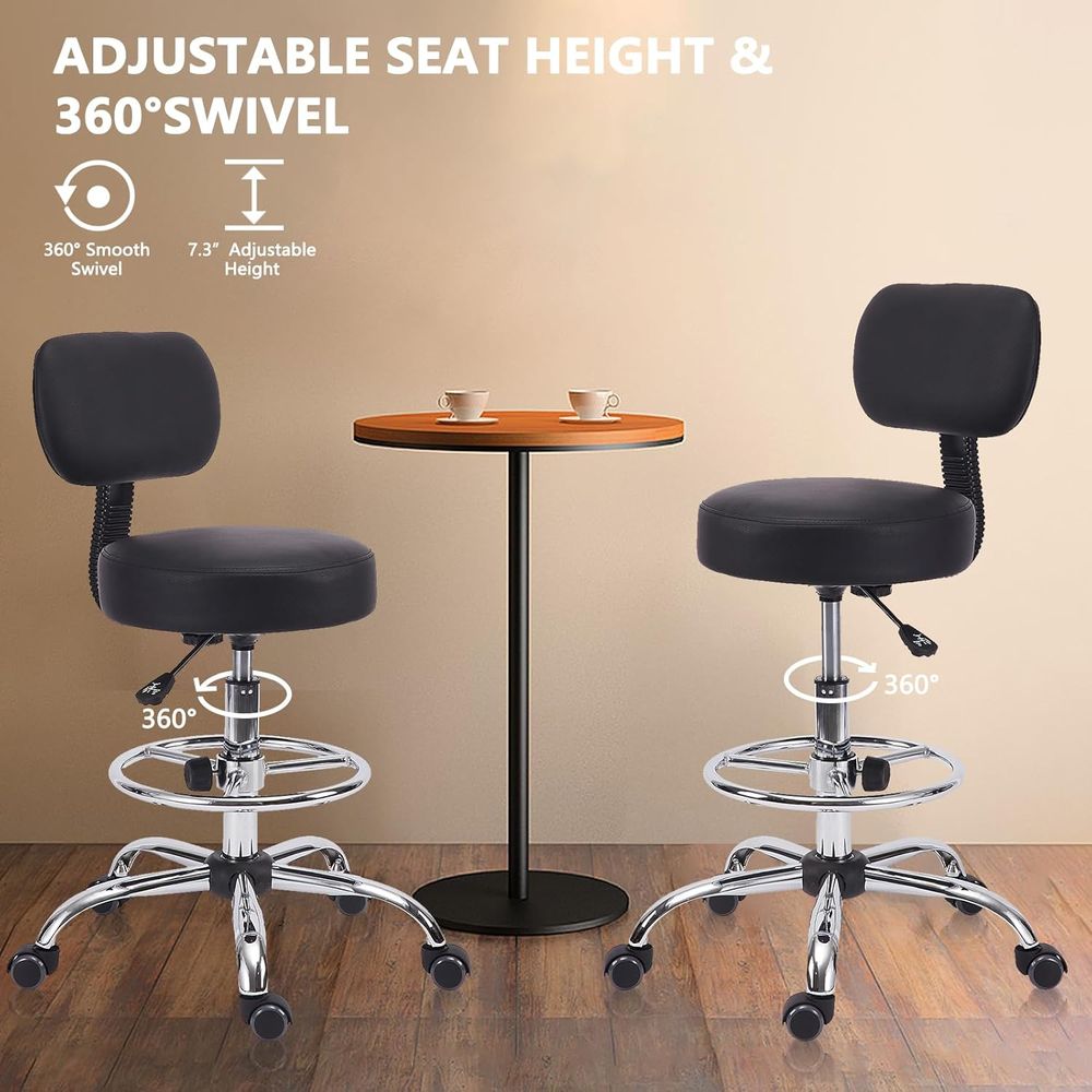 Adjustable Swivel Bar Stool wi - Home & Hotel Textiles Private Limited ulasan dan harga