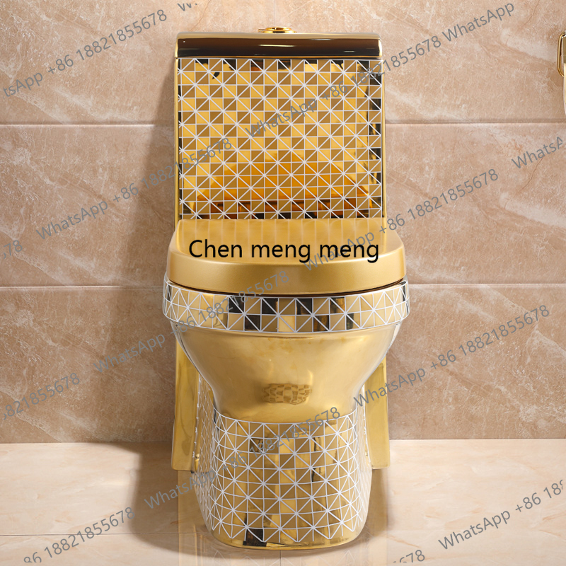 Golden Toilet,Modern One-Piece - P & C Home Textiles Usa ulasan dan harga