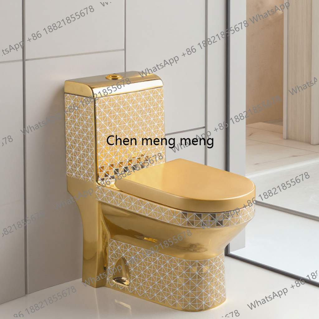 Golden Toilet,Modern One-Piece - P & C Home Textiles Usa ulasan dan harga
