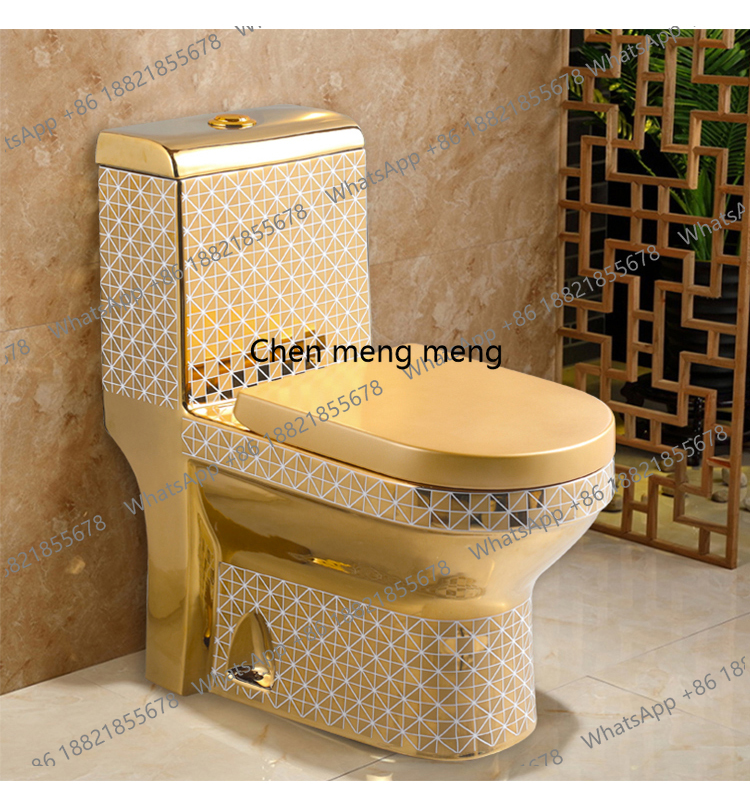 Golden Toilet,Modern One-Piece - P & C Home Textiles Usa ulasan dan harga