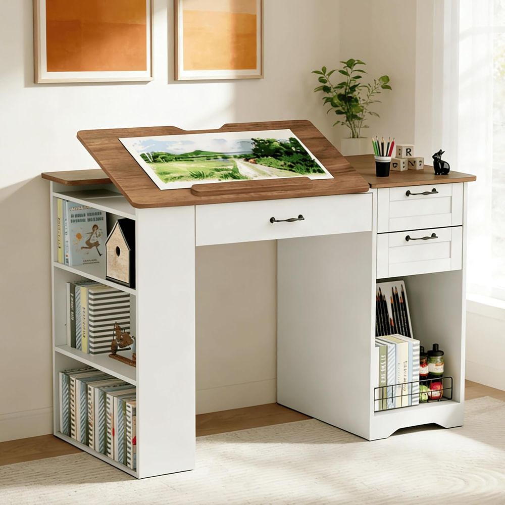 Adjustable Desk with Storage a - Home & Hotel Textiles Private Limited ulasan dan harga