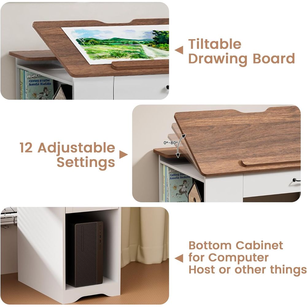 Adjustable Desk with Storage a - Home & Hotel Textiles Private Limited ulasan dan harga