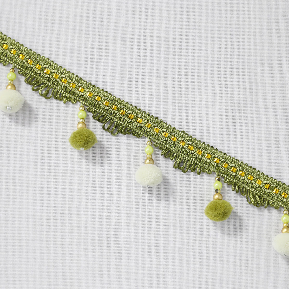 2M Pom Pom & Beaded Curtain Tr - Home Textiles Luxury Curtains ulasan dan harga