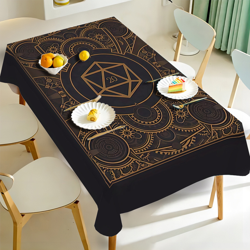 Steampunk Black Golden Gear Pa - Home Textile ulasan dan harga