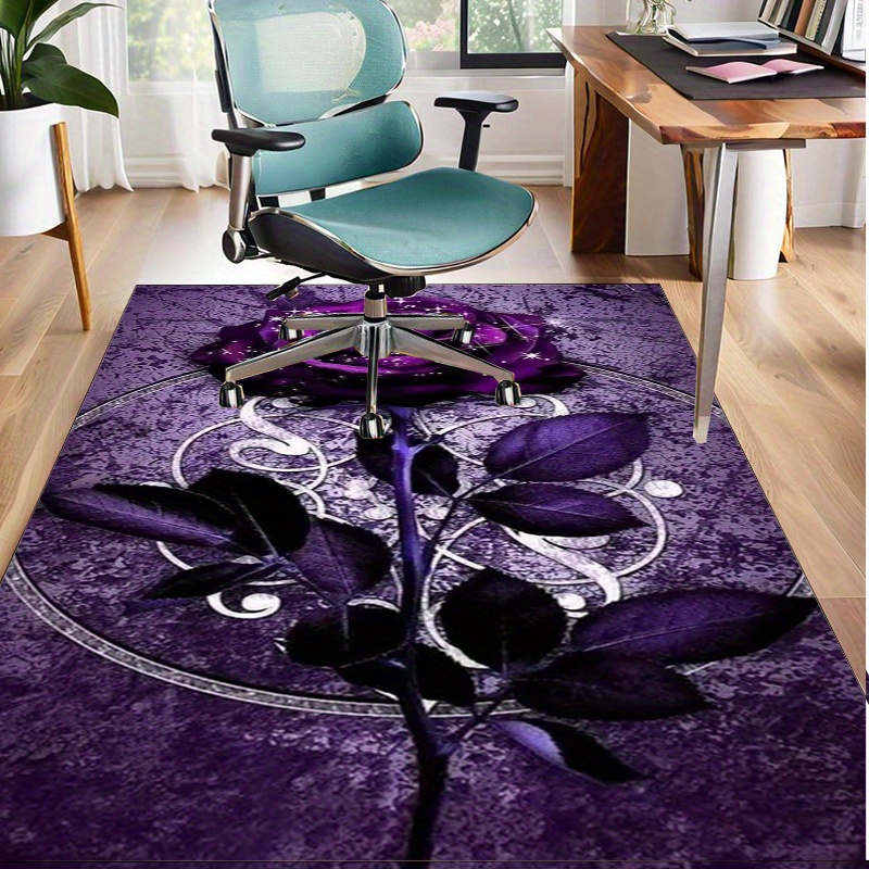 Purple Leaf Rug for Elegant Of - Luxury Home Textiles Usa ulasan dan harga