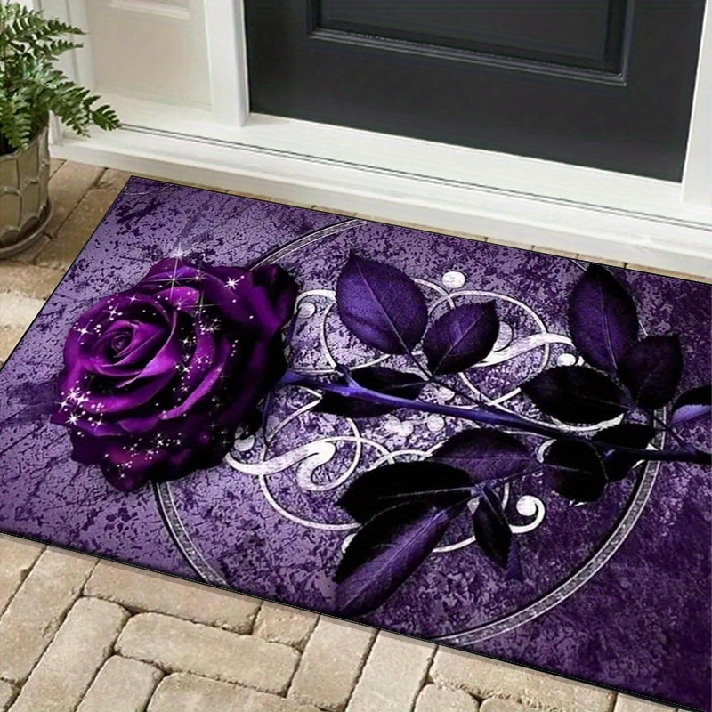 Purple Leaf Rug for Elegant Of - Luxury Home Textiles Usa ulasan dan harga