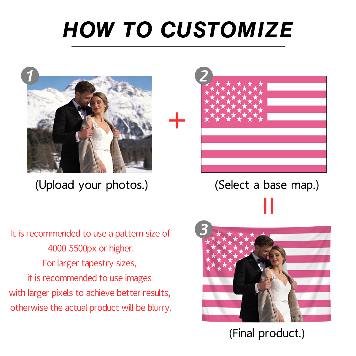 1pc Personalized photo customi - Home Textile ulasan dan harga