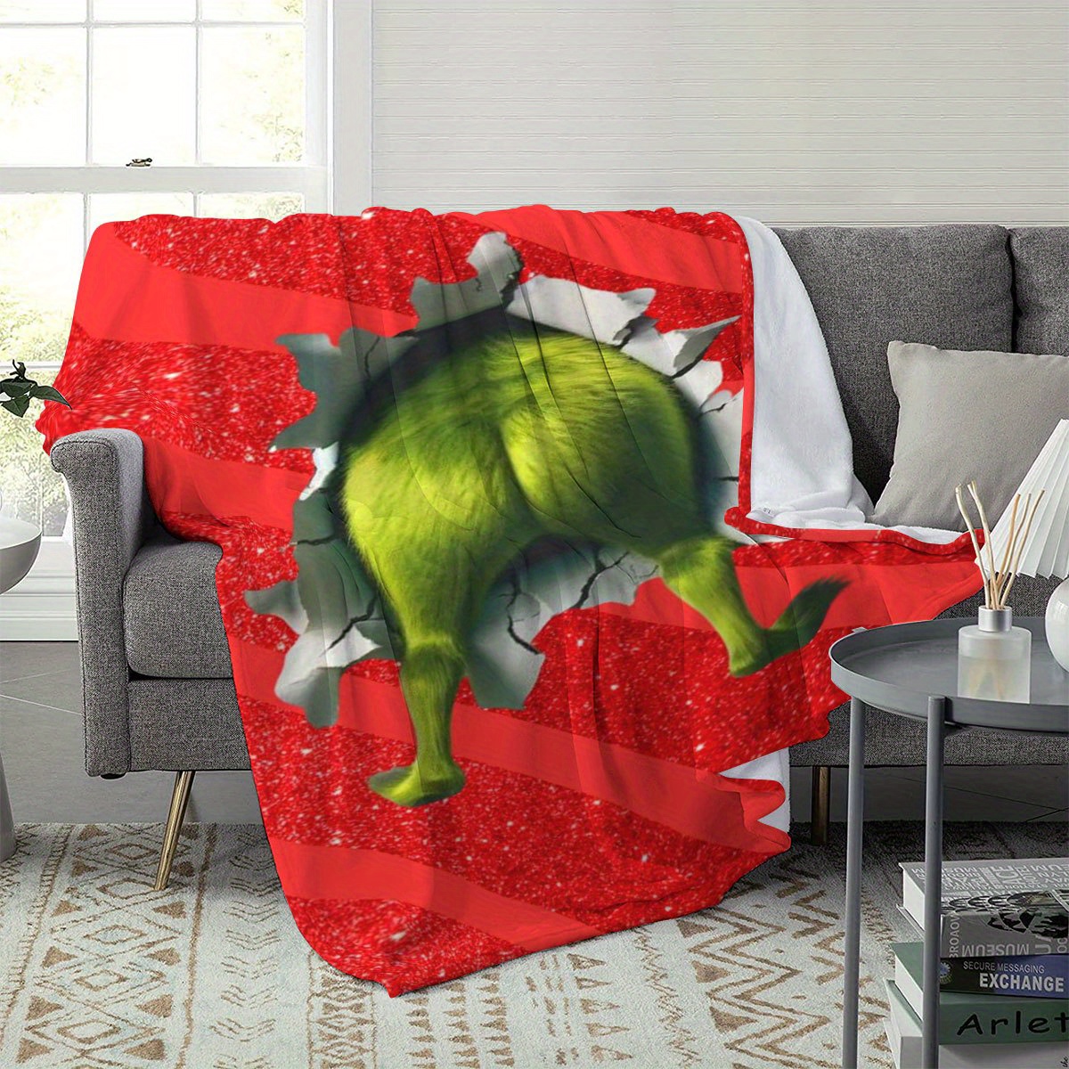 A plush wool blanket featuring - Home Textiles Images ulasan dan harga