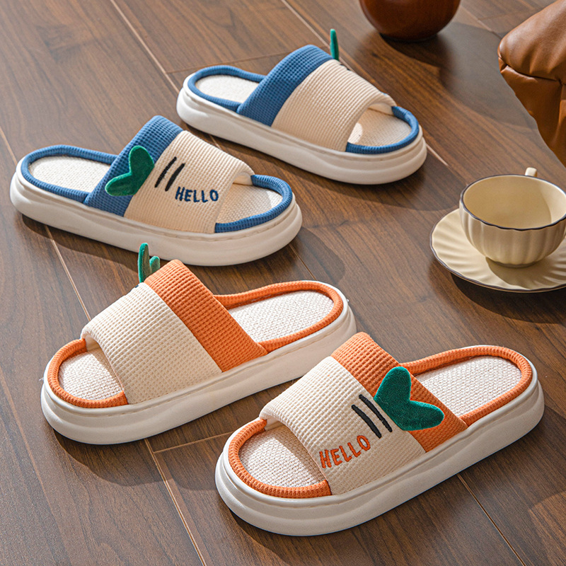 New Style Linen Slippers for W - Home Textile ulasan dan harga