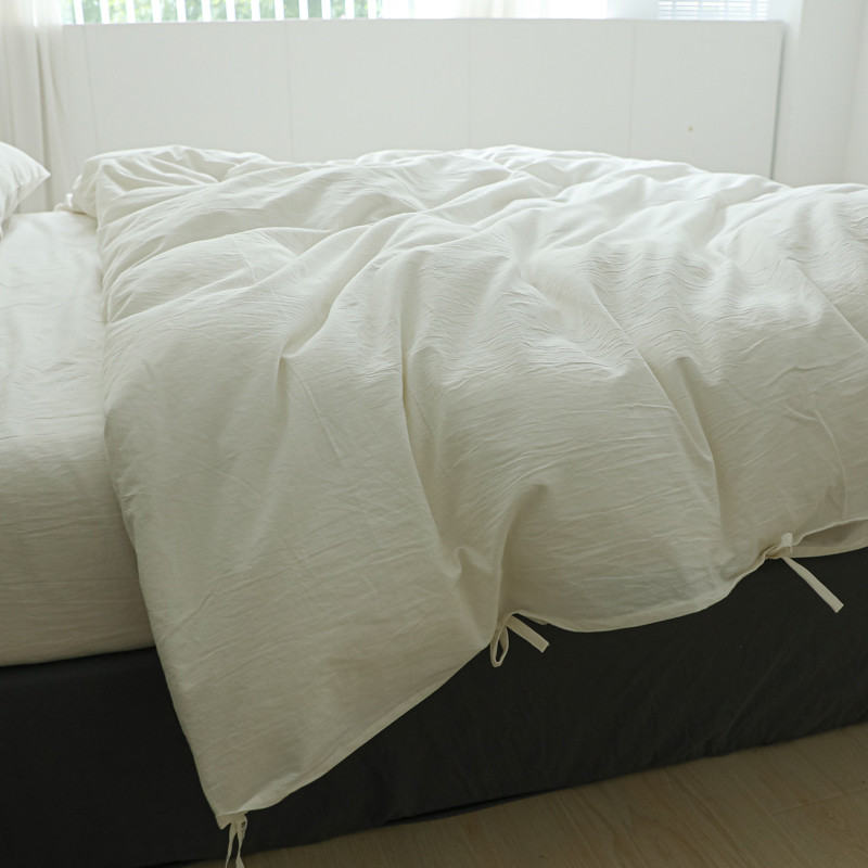 White Minimalist Comforter Cov - Luxury Home Textiles Usa ulasan dan harga