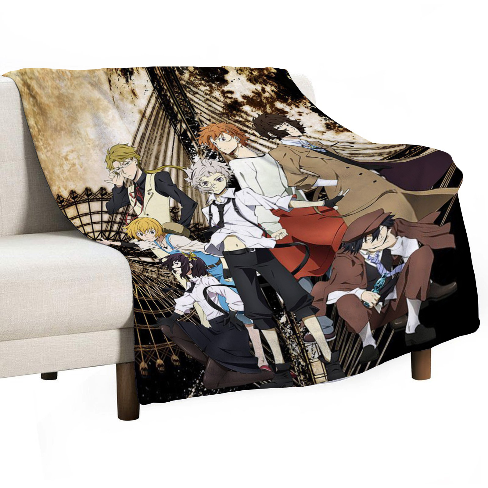 Bungo Stray Dogs Sofa Throw Bl - Luxury Home Textiles Usa ulasan dan harga