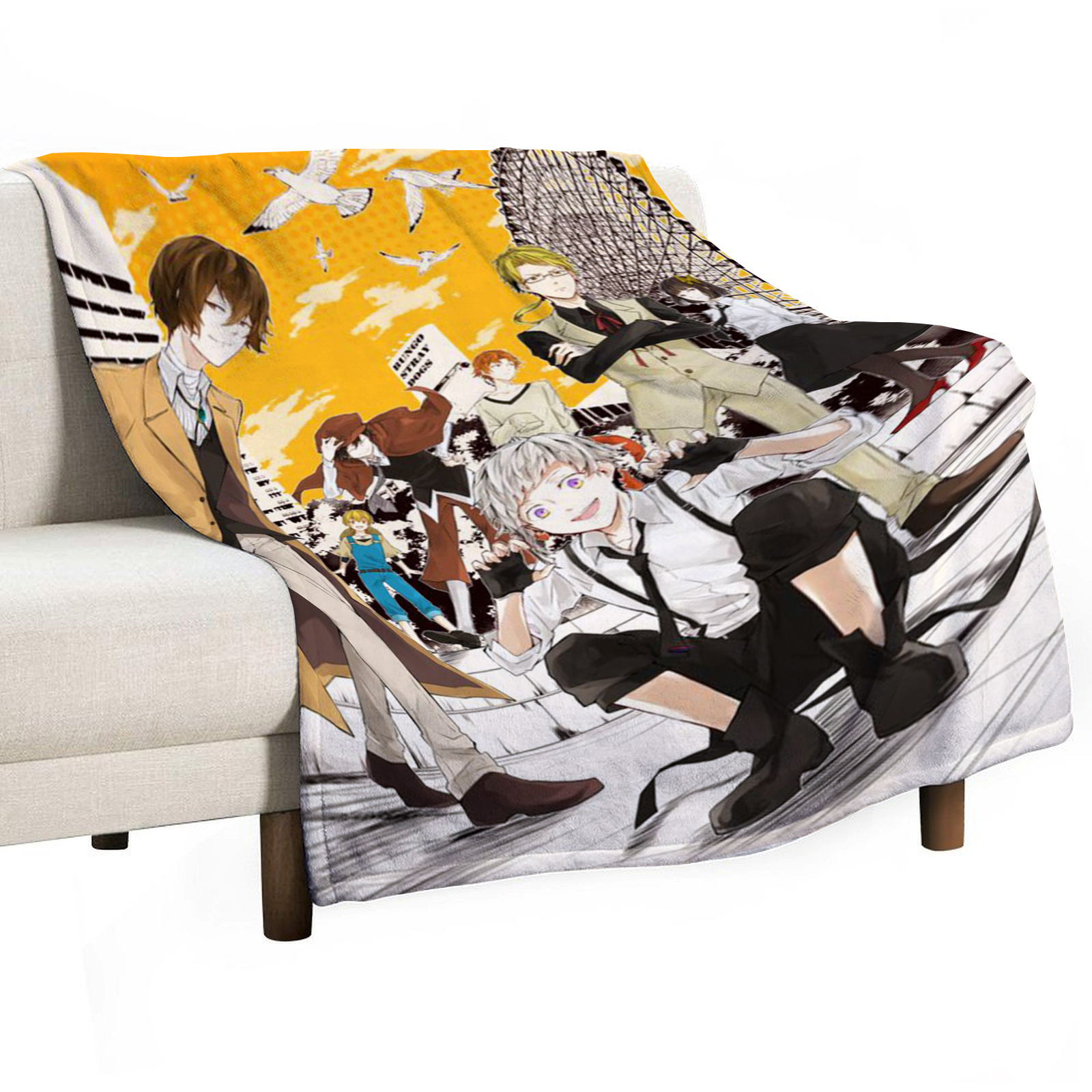 Bungo Stray Dogs Sofa Throw Bl - Luxury Home Textiles Usa ulasan dan harga