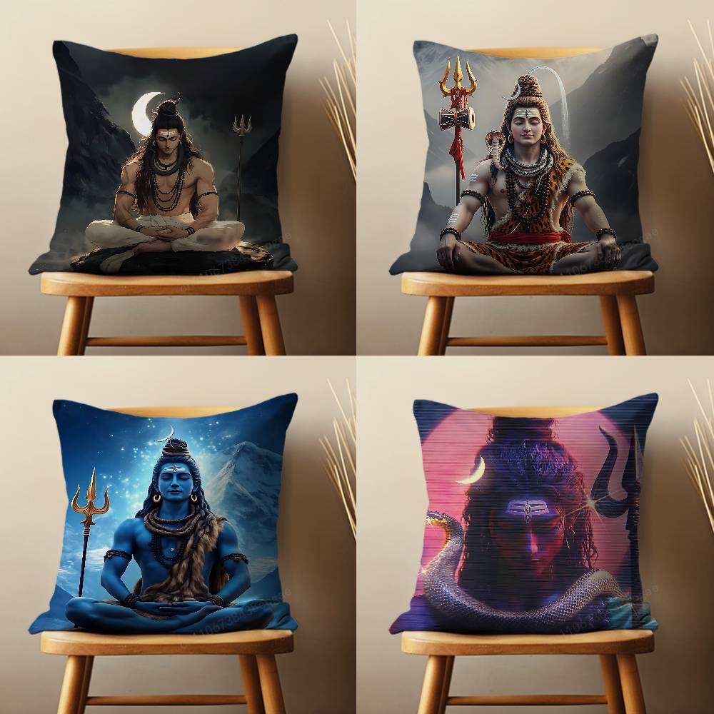 India Art Lord Shivasjpg Pillo - Home Textiles India ulasan dan harga