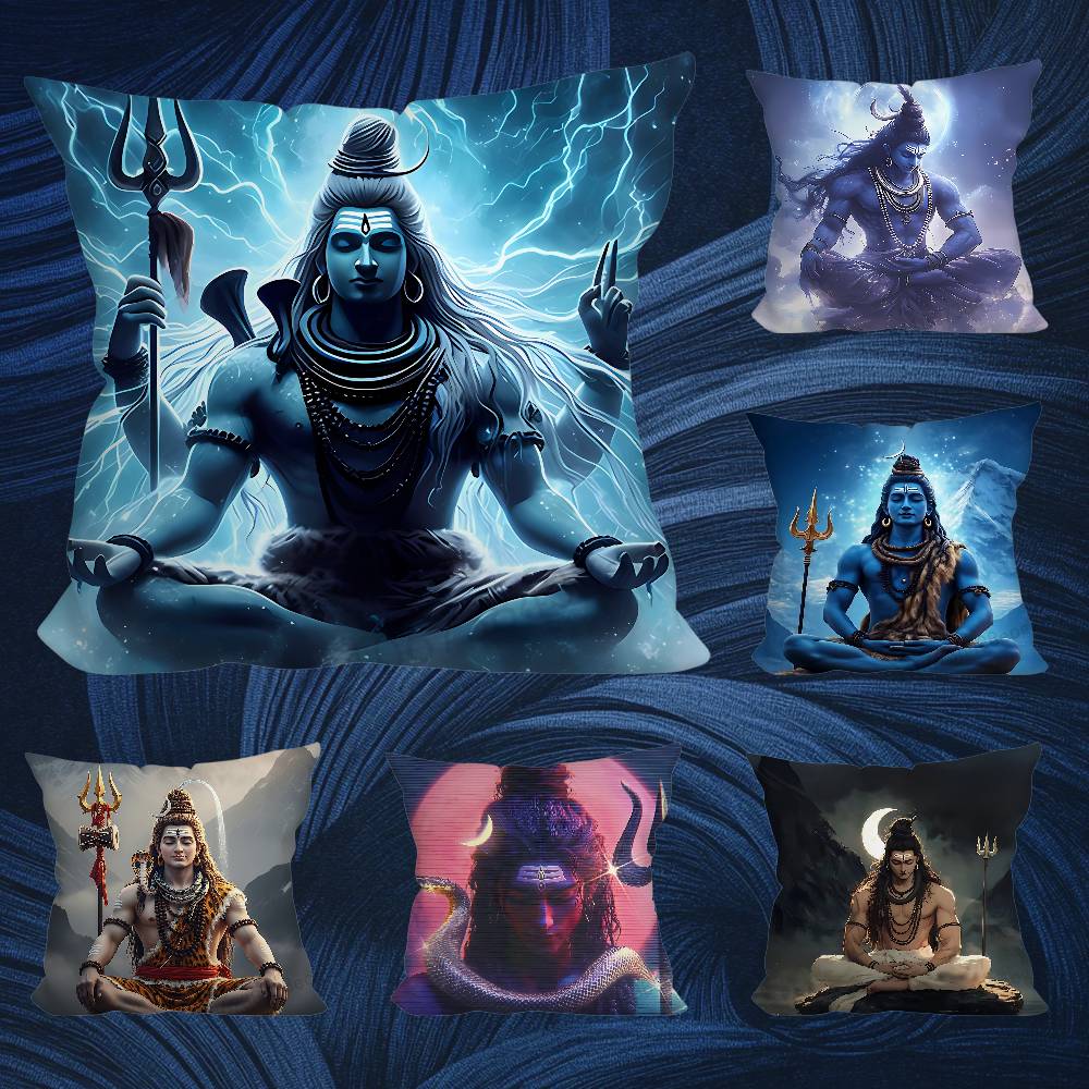 India Art Lord Shivasjpg Pillo - Home Textiles India ulasan dan harga