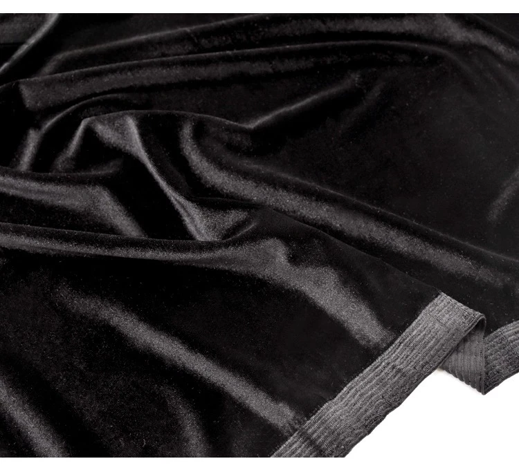 Velvet fabric elastic fabric s - Home Textiles Luxury Curtains ulasan dan harga