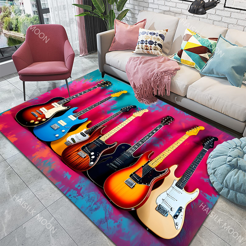 Music Lovers Rock Guitar Patte - Luxury Home Textiles Usa ulasan dan harga