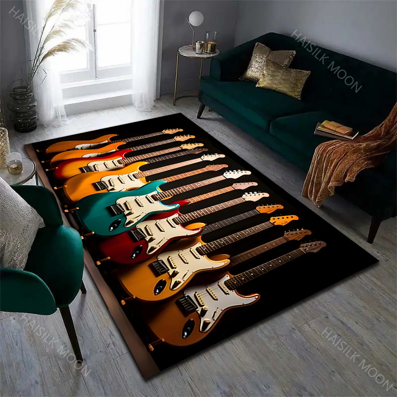 Music Lovers Rock Guitar Patte - Luxury Home Textiles Usa ulasan dan harga