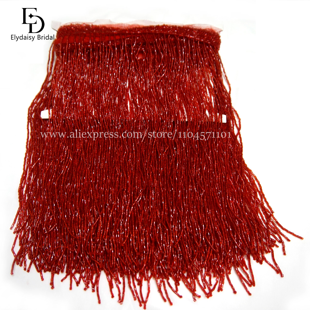 ELYDAISY Long 25cm Red Green L - Home Textiles Luxury Curtains ulasan dan harga