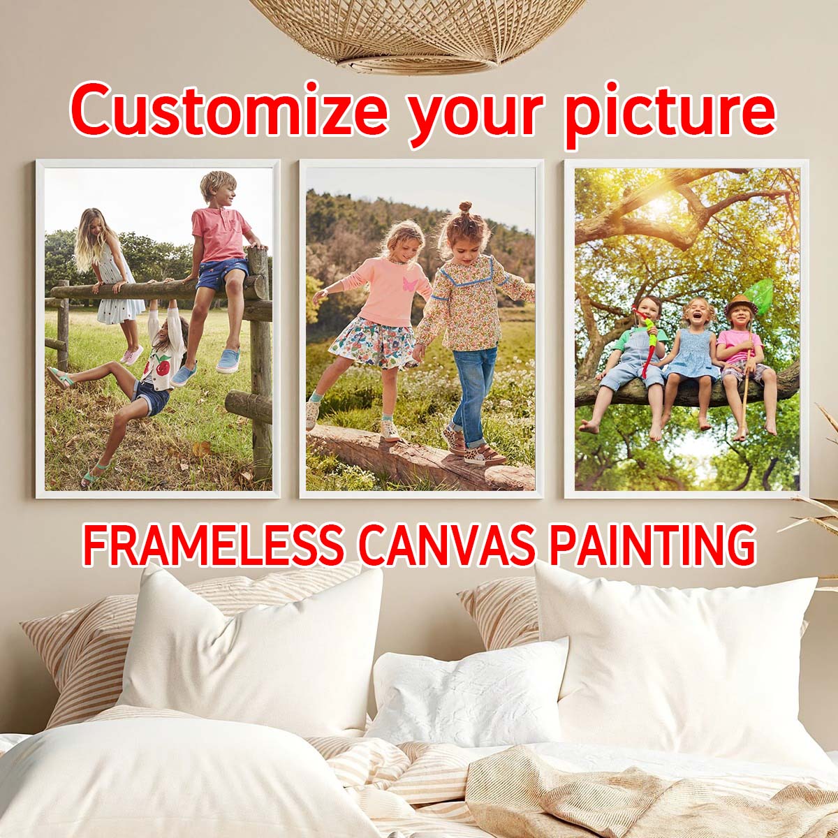 Custom photo canvas printing,  - Home Textile ulasan dan harga