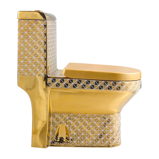 Golden Toilet,Modern One-Piece - P & C Home Textiles Usa ulasan dan harga