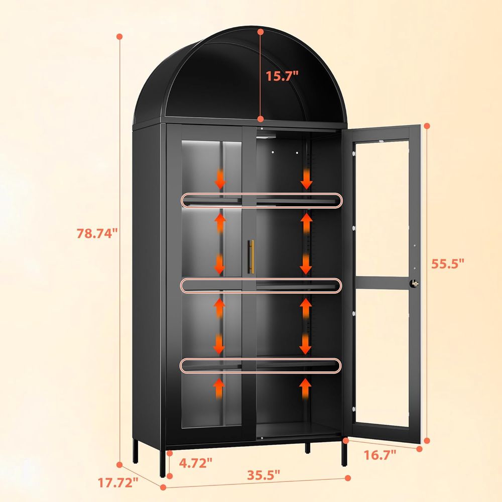 78.74 Tall Metal Arched Cabine - Home & Hotel Textiles Private Limited ulasan dan harga