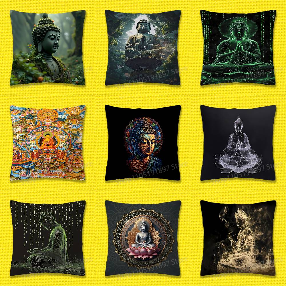 India Buddha Buddhism Throw Pi - Home Textiles India ulasan dan harga