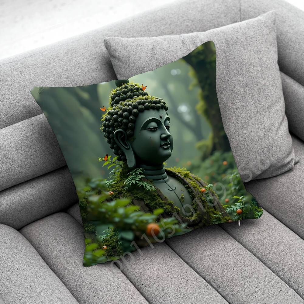 India Buddha Buddhism Throw Pi - Home Textiles India ulasan dan harga